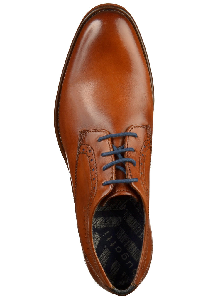 Bugatti Businessschuhe Glattleder Cognac - surf4shoes