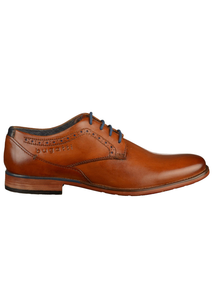 Bugatti Businessschuhe Glattleder Cognac - surf4shoes
