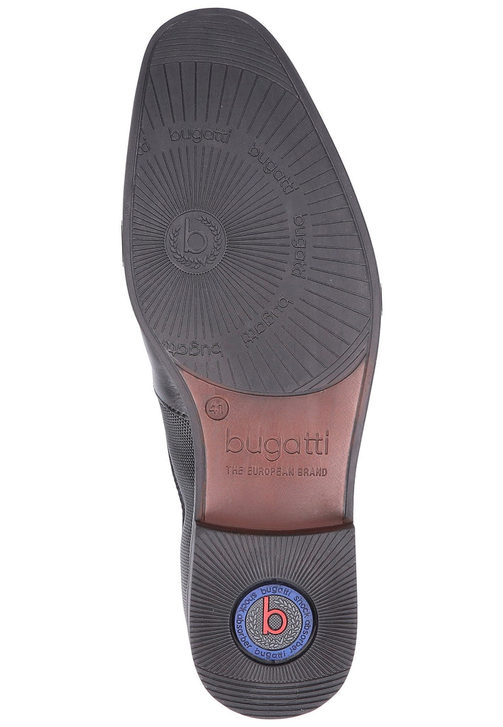 Bugatti Businessschuhe Glattleder Schwarz - surf4shoes