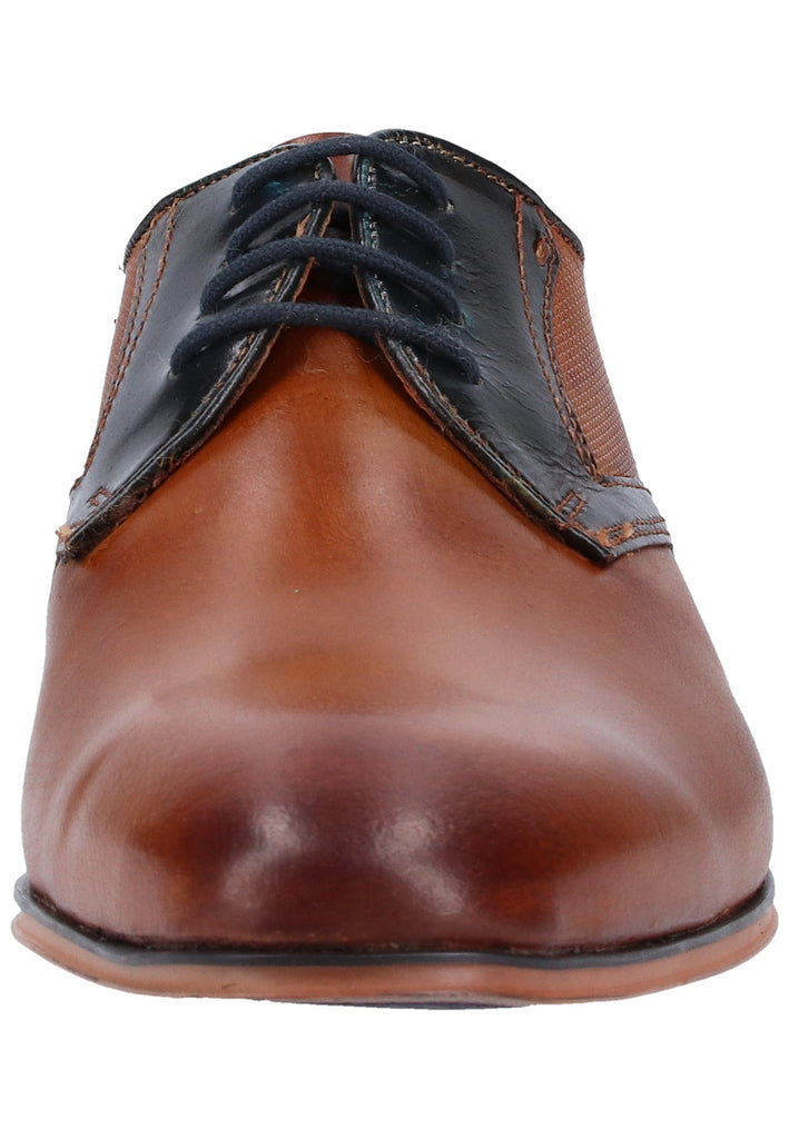 Bugatti Businessschuhe Glattleder Cognac - surf4shoes
