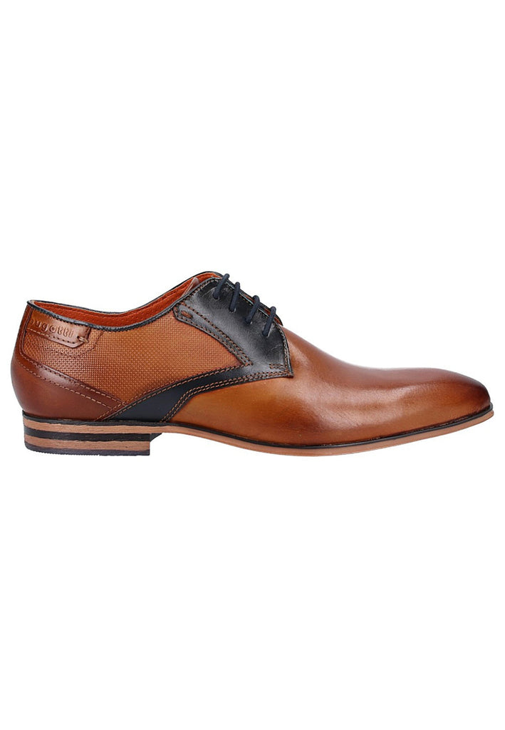 Bugatti Businessschuhe Glattleder Cognac - surf4shoes