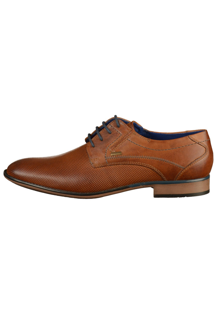 Bugatti Businessschuhe Glattleder Cognac - surf4shoes