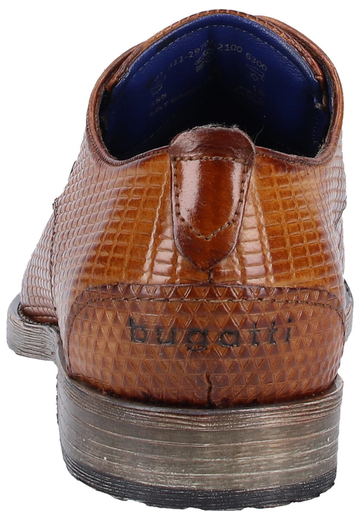 Bugatti Businessschuhe Glattleder Cognac - surf4shoes