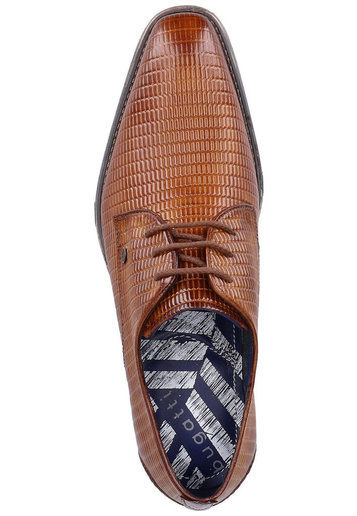 Bugatti Businessschuhe Glattleder Cognac - surf4shoes