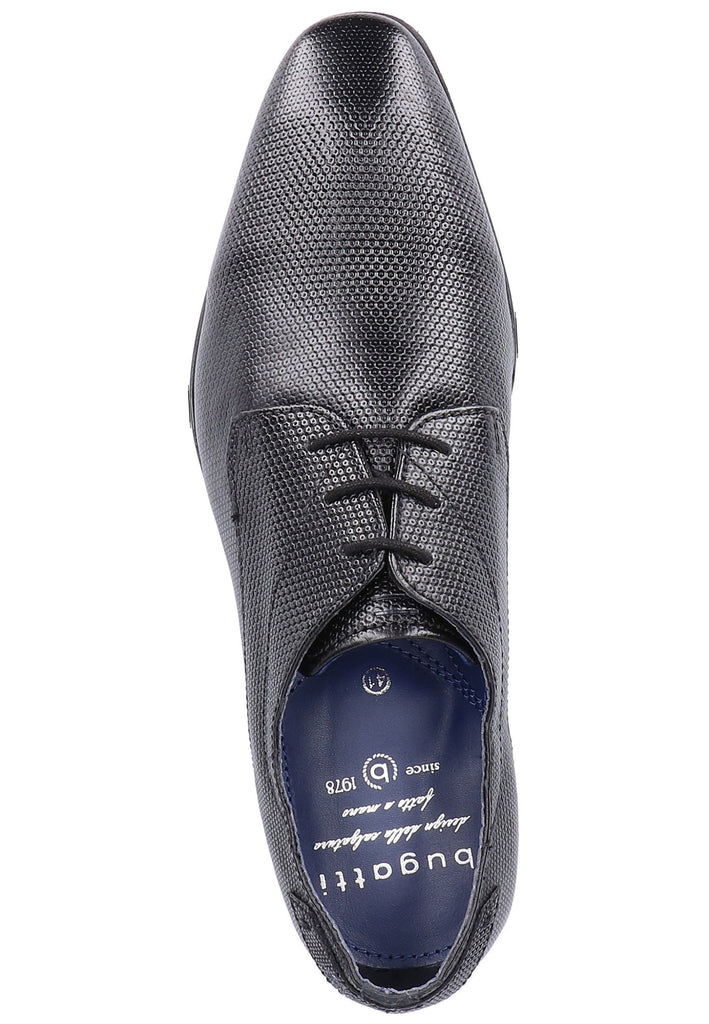 Bugatti Businessschuhe Leder Schwarz - surf4shoes