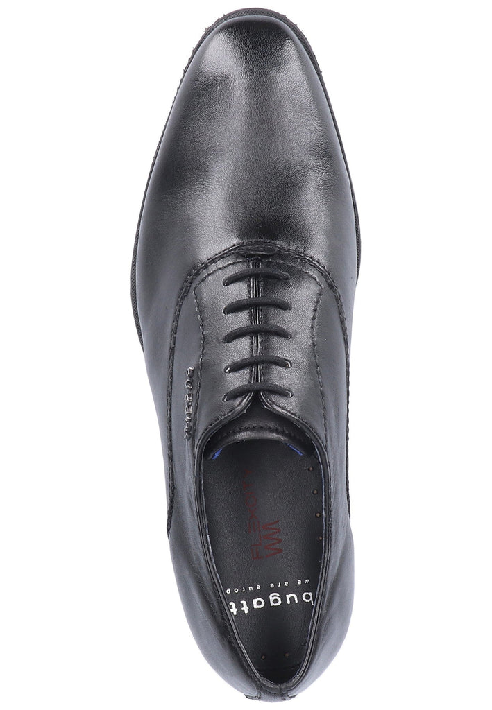 Bugatti Businessschuhe Glattleder Schwarz - surf4shoes