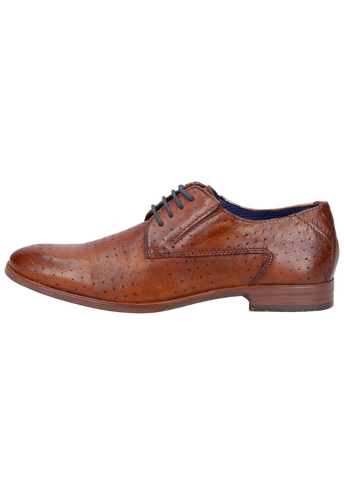 Bugatti Businessschuhe Glattleder Cognac - surf4shoes