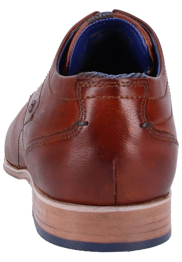 Bugatti Businessschuhe Glattleder Cognac - surf4shoes