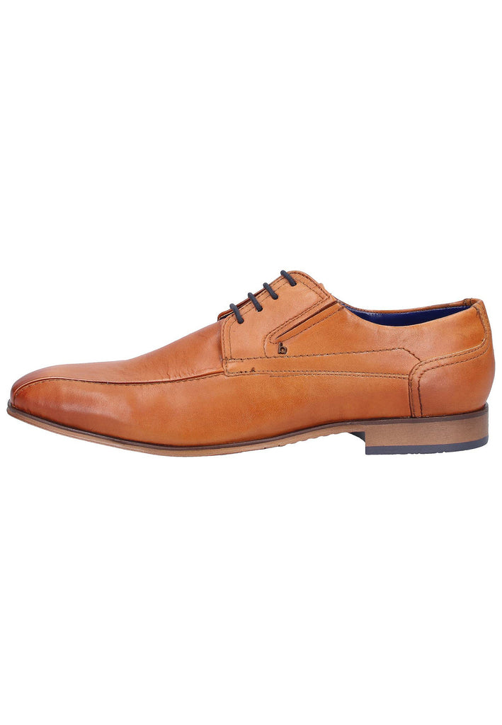 Bugatti Businessschuhe Glattleder Cognac - surf4shoes