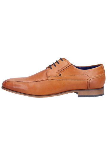 Bugatti Businessschuhe Glattleder Cognac - surf4shoes