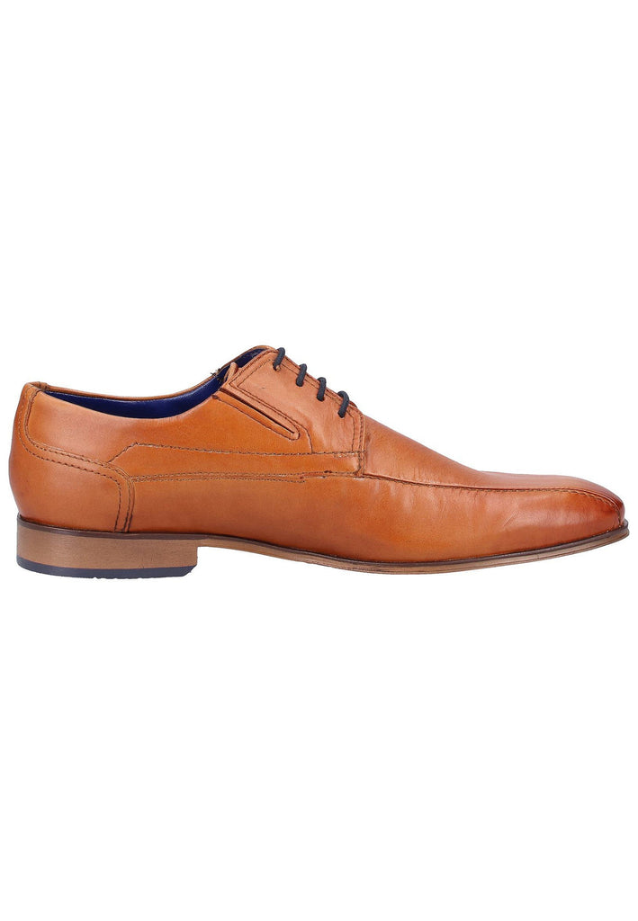 Bugatti Businessschuhe Glattleder Cognac - surf4shoes