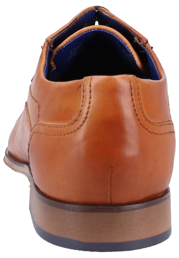 Bugatti Businessschuhe Glattleder Cognac - surf4shoes