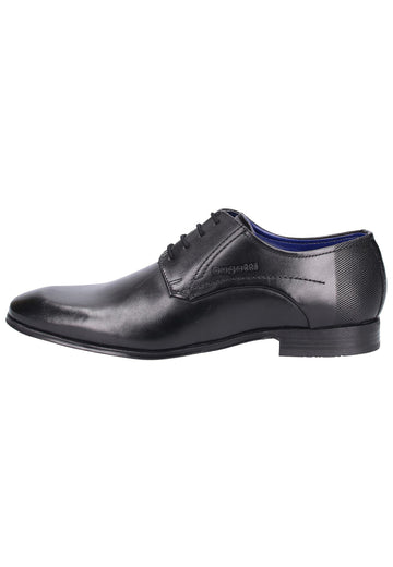 Bugatti Businessschuhe Glattleder Schwarz - surf4shoes