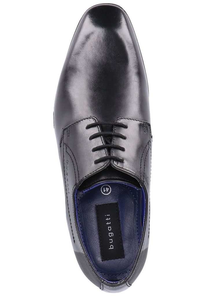Bugatti Businessschuhe Glattleder Schwarz - surf4shoes