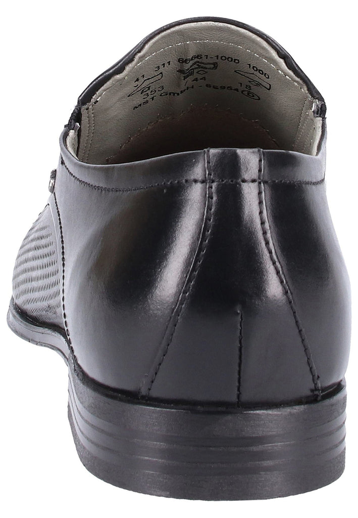 Bugatti Businessschuhe Glattleder Schwarz - surf4shoes