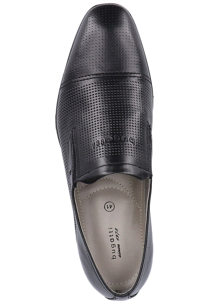 Bugatti Businessschuhe Glattleder Schwarz - surf4shoes