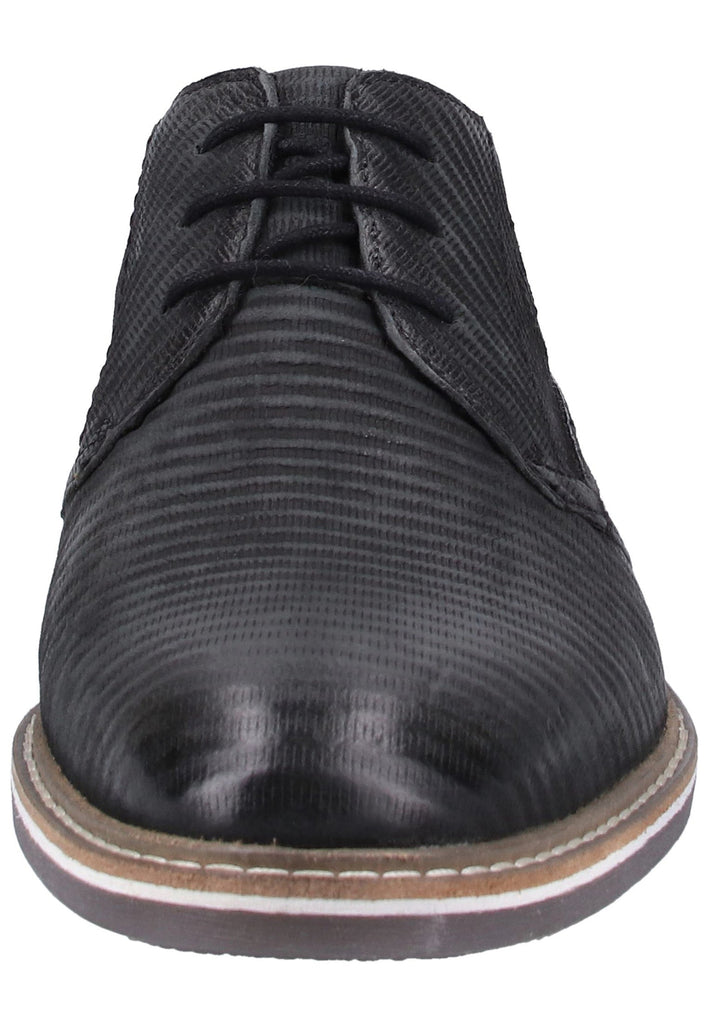 Bugatti Halbschuhe Glattleder Schwarz - surf4shoes