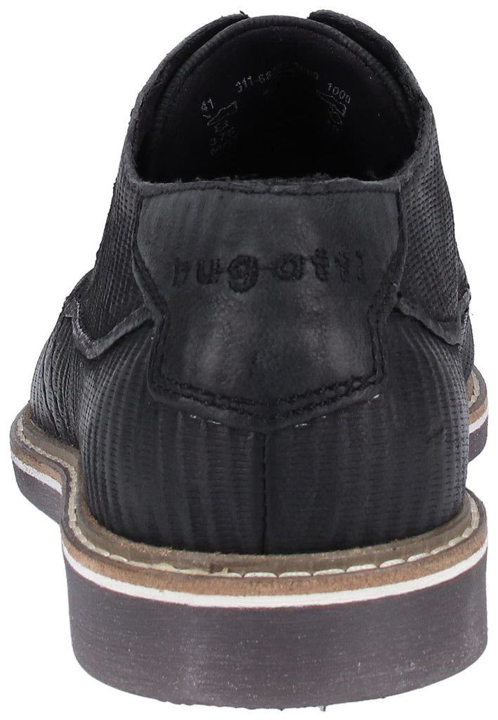 Bugatti Halbschuhe Glattleder Schwarz - surf4shoes
