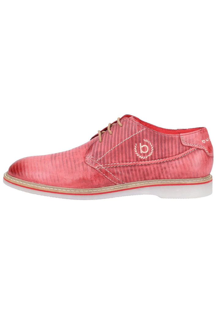 Bugatti Halbschuhe Nubukleder Rot - surf4shoes