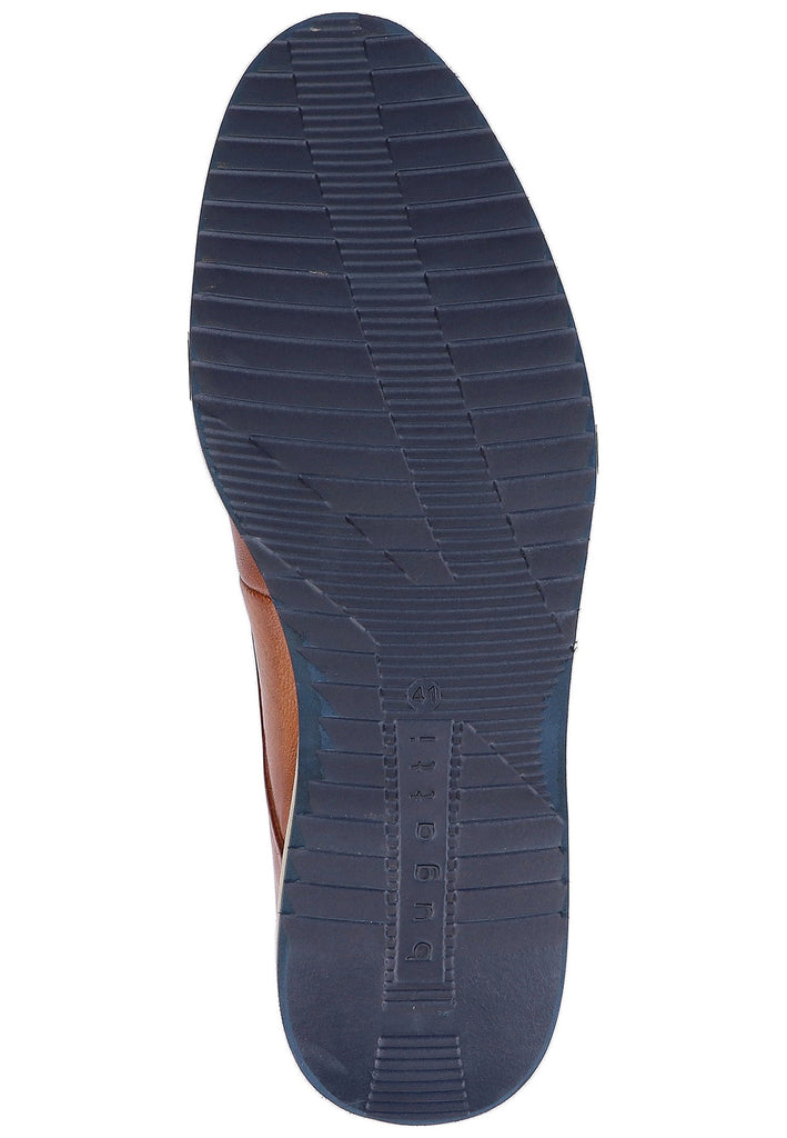 Bugatti Halbschuhe Glattleder Cognac - surf4shoes