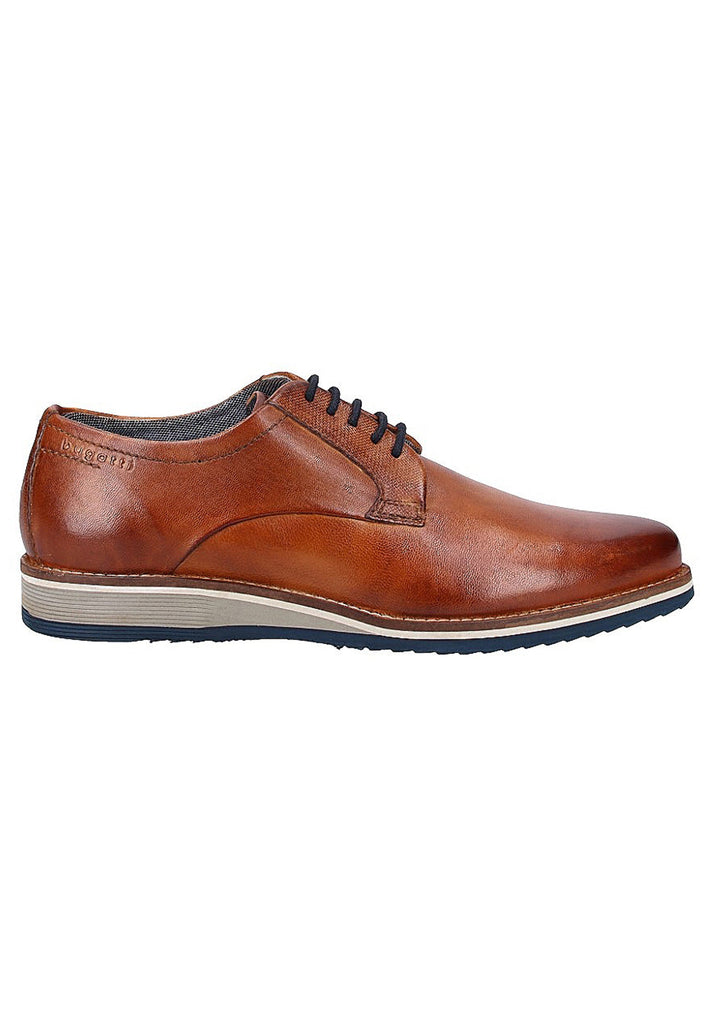 Bugatti Halbschuhe Glattleder Cognac - surf4shoes