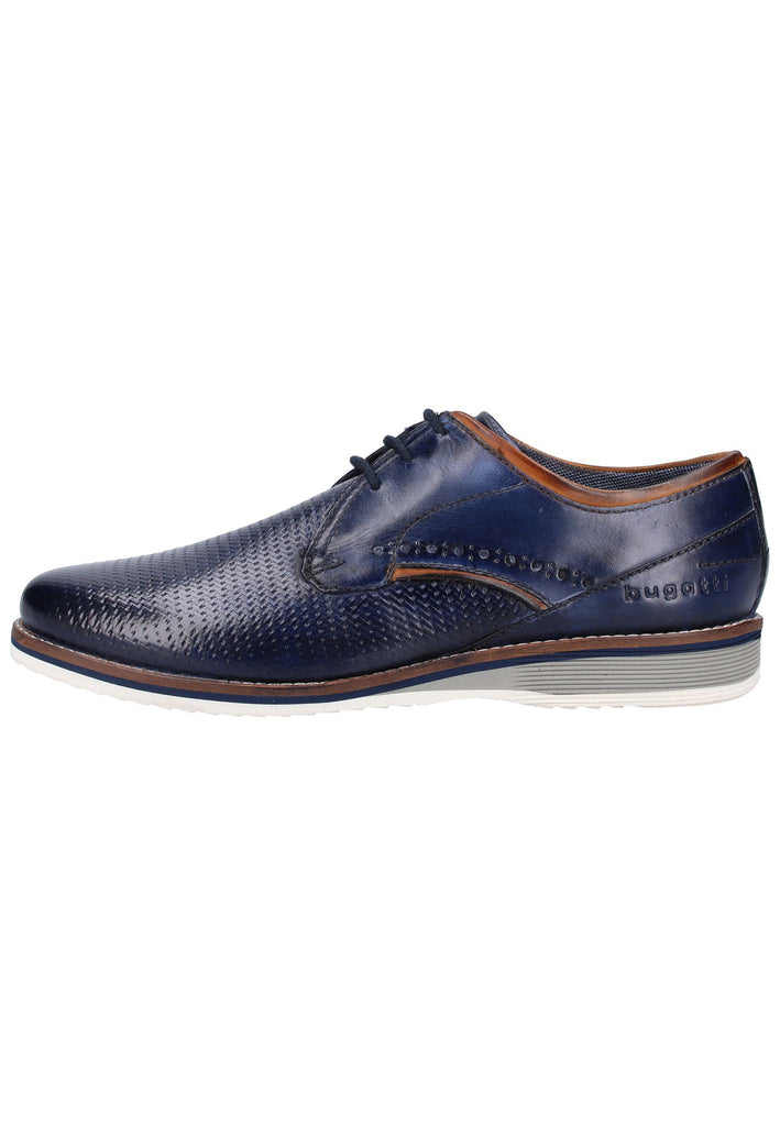 Bugatti Halbschuhe Glattleder Dunkelblau - surf4shoes