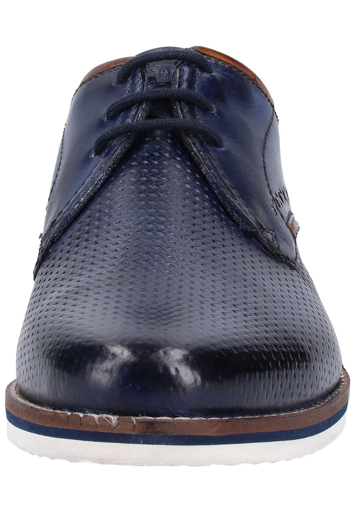 Bugatti Halbschuhe Glattleder Dunkelblau - surf4shoes