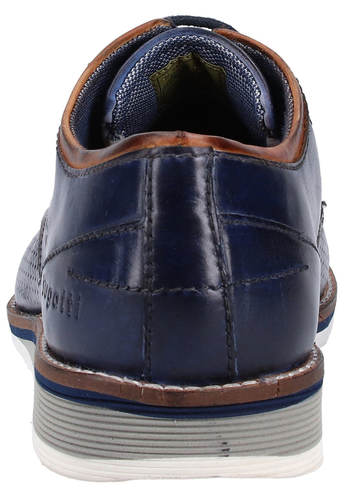 Bugatti Halbschuhe Glattleder Dunkelblau - surf4shoes