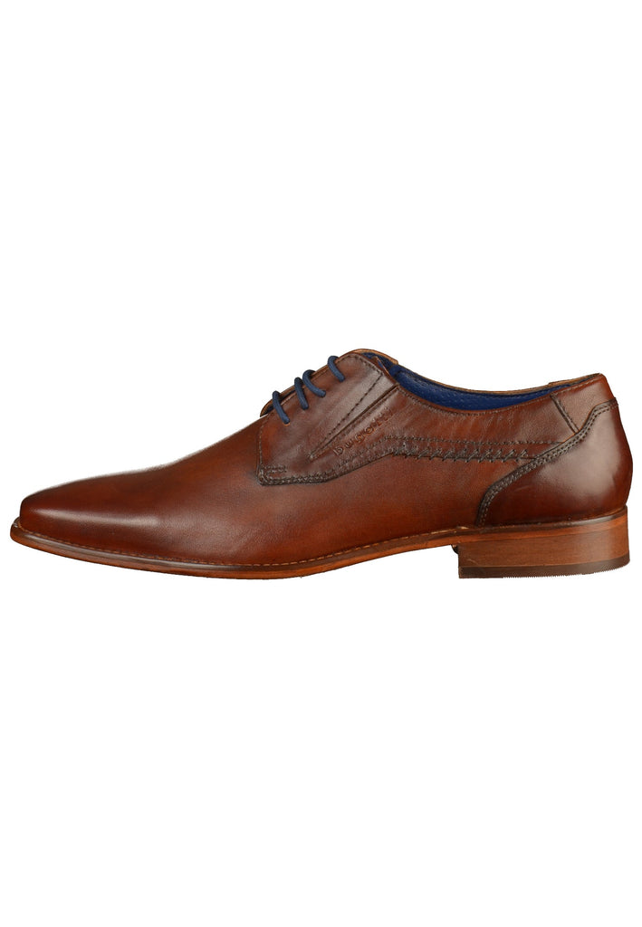 Bugatti Businessschuhe Glattleder Cognac - surf4shoes