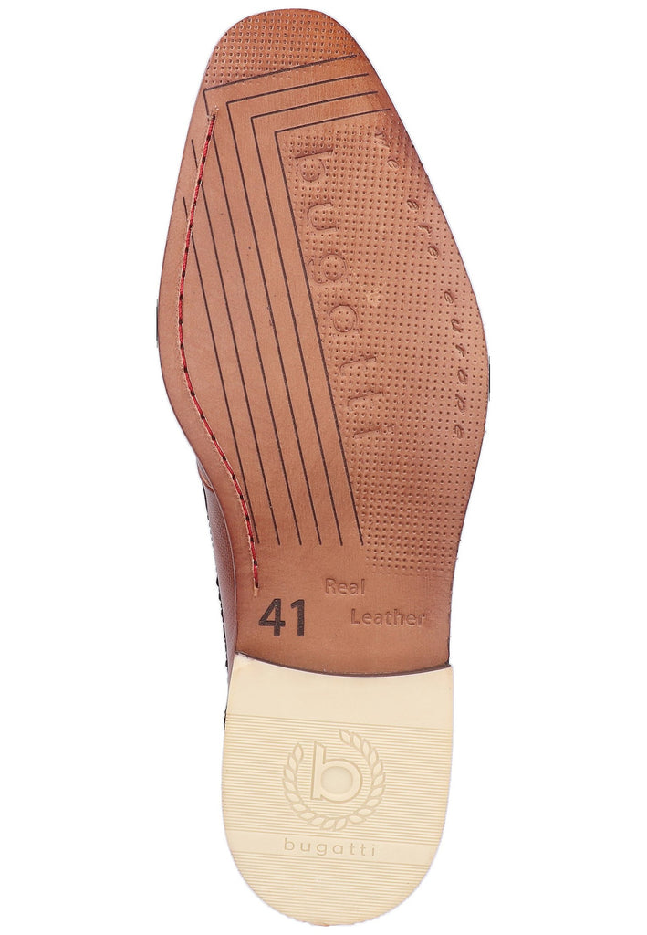 Bugatti Businessschuhe Glattleder Cognac - surf4shoes