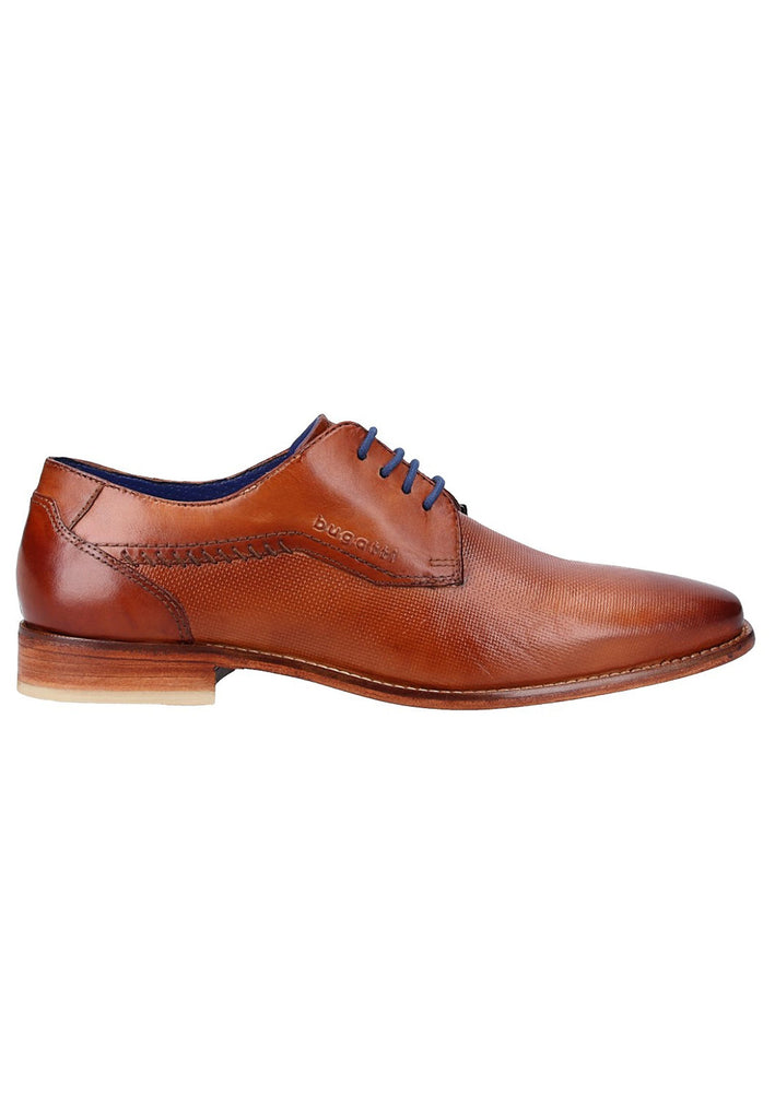 Bugatti Businessschuhe Glattleder Cognac - surf4shoes