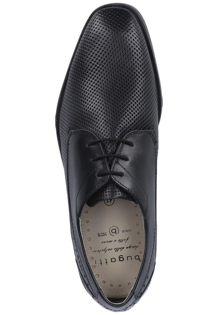 Bugatti Businessschuhe Glattleder Schwarz - surf4shoes