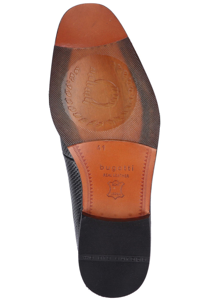 Bugatti Businessschuhe Glattleder Schwarz - surf4shoes