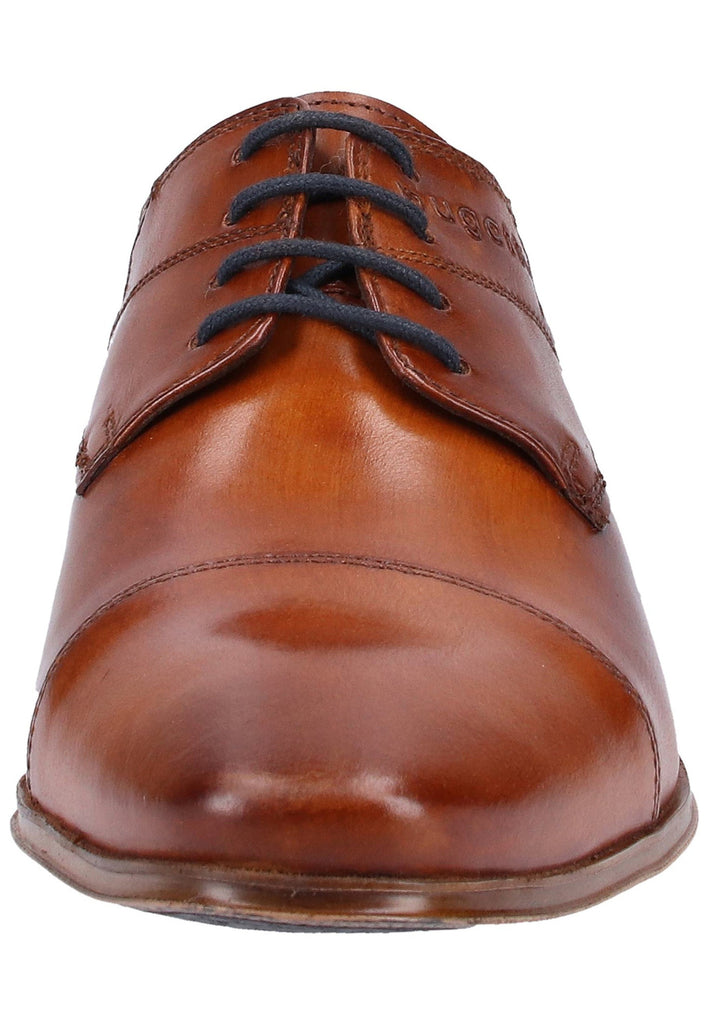 Bugatti Businessschuhe Glattleder Cognac - surf4shoes