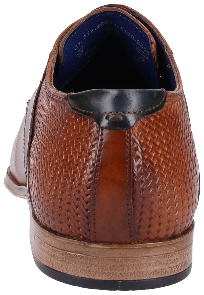 Bugatti Businessschuhe Glattleder Cognac - surf4shoes