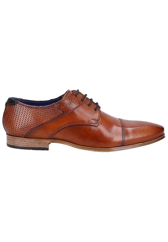 Bugatti Businessschuhe Glattleder Cognac - surf4shoes
