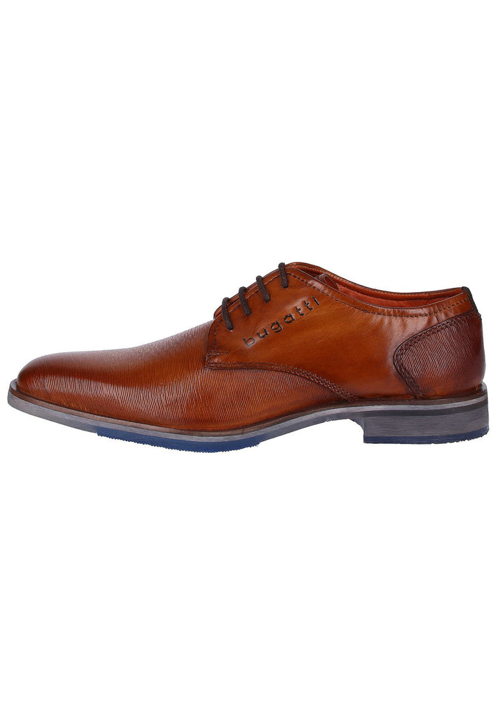 Bugatti Businessschuhe Glattleder Cognac - surf4shoes