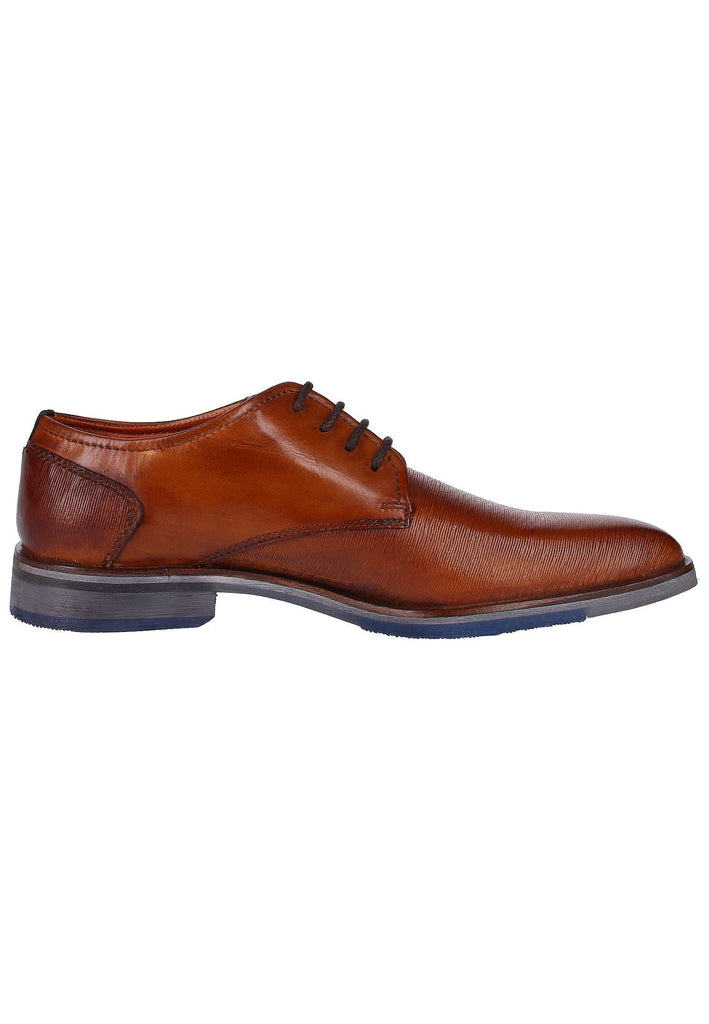 Bugatti Businessschuhe Glattleder Cognac - surf4shoes
