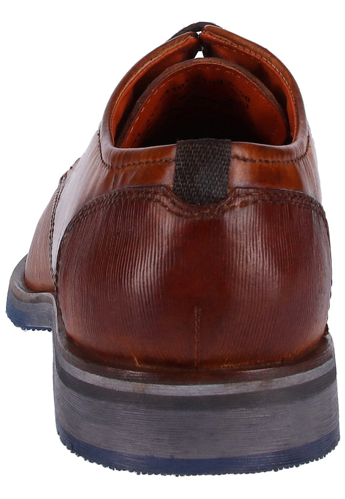 Bugatti Businessschuhe Glattleder Cognac - surf4shoes