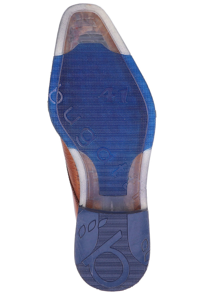 Bugatti Businessschuhe Glattleder Cognac - surf4shoes