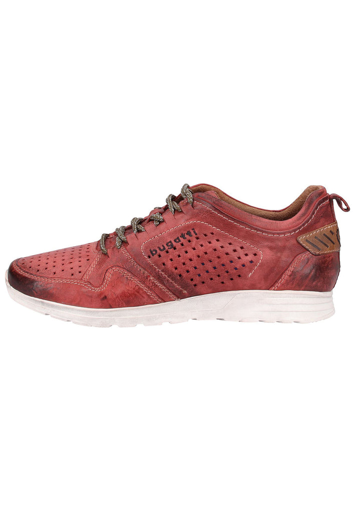 Bugatti Sneaker Nubukleder Rot - surf4shoes