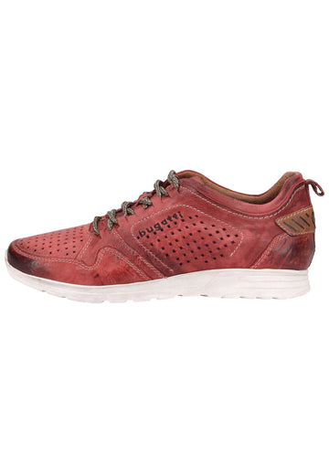 Bugatti Sneaker Nubukleder Rot - surf4shoes