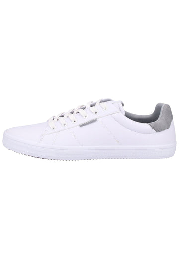 Bugatti Sneaker Lederimitat Weiß/Hellgrau - surf4shoes