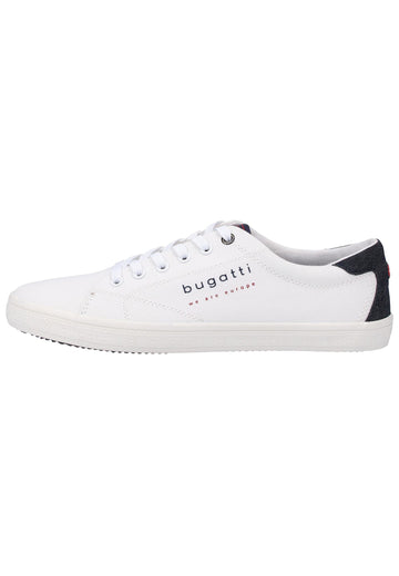 Bugatti Sneaker Lederimitat/Textil Weiß - surf4shoes