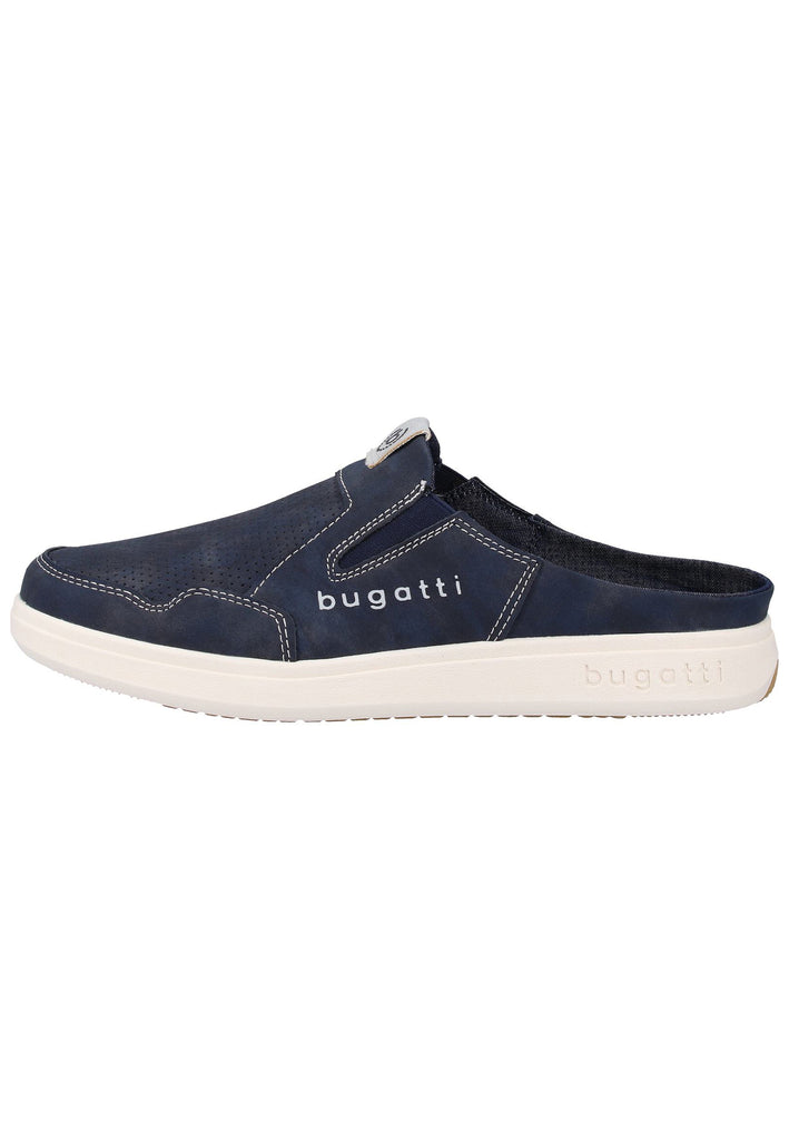 Bugatti Clogs Lederimitat Dunkelblau - surf4shoes
