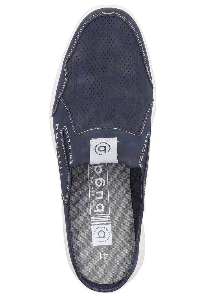 Bugatti Clogs Lederimitat Dunkelblau - surf4shoes