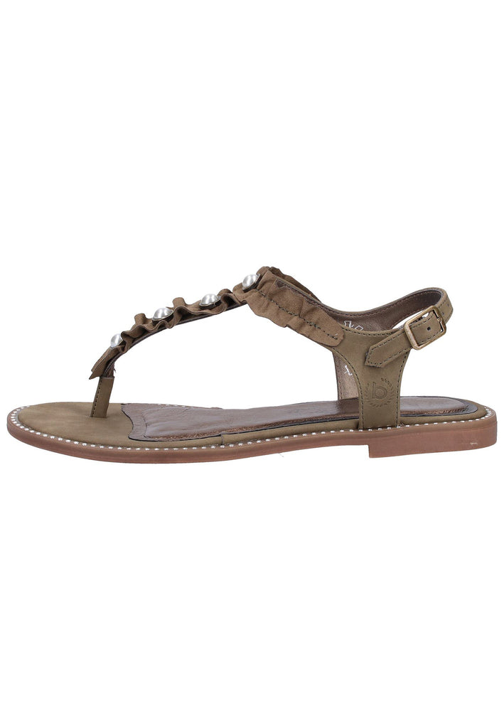 Bugatti Sandalen Lederimitat Dunkelgrün - surf4shoes