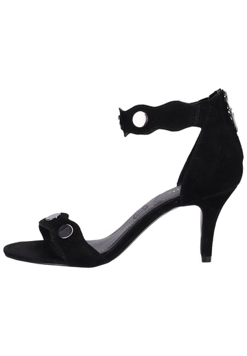 Bugatti Sandalen Veloursleder Schwarz - surf4shoes