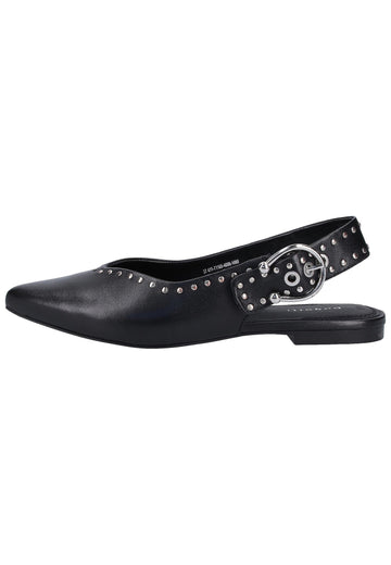 Bugatti Ballerinas Glattleder Schwarz - surf4shoes