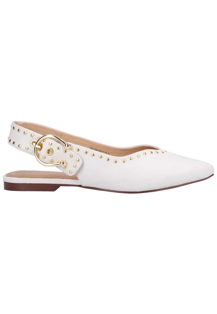 Bugatti Ballerinas Glattleder Weiß - surf4shoes